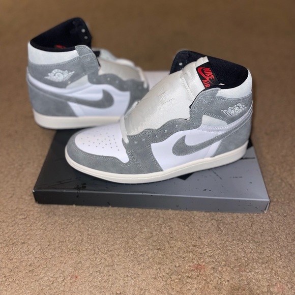 Men’s Jordan 1 Retro Washed Black size 9 - Picture 2 of 2